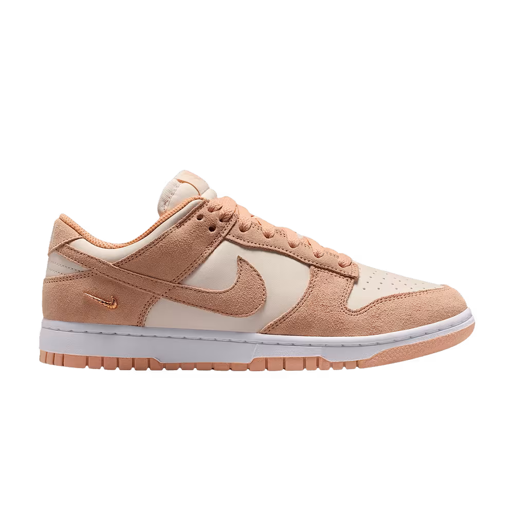 Nike Women's Dunk Low Suede Sunset Haze Chalk White Sunset Haze