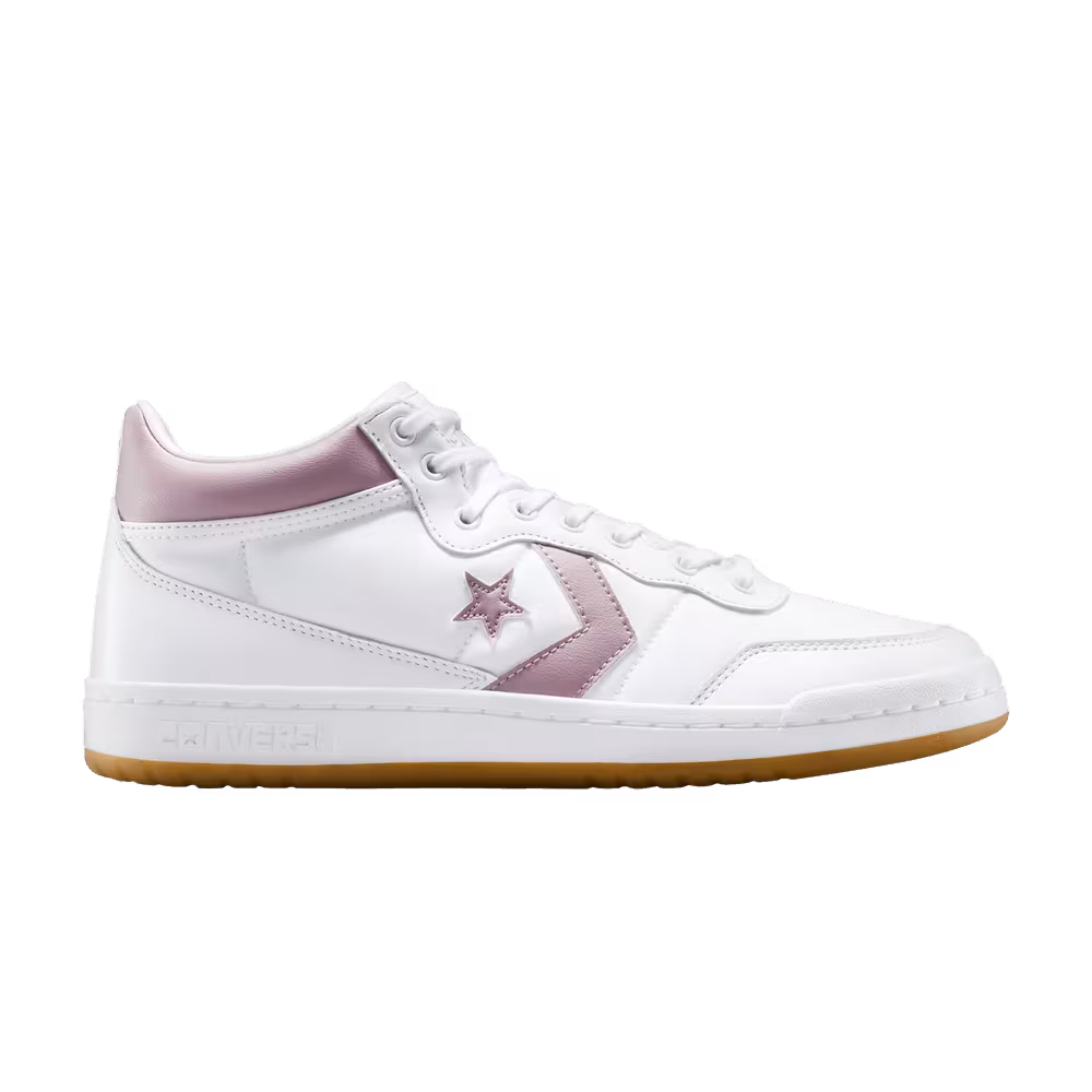 Converse Fastbreak Pro Leather Mid White Orchid Dust Gum