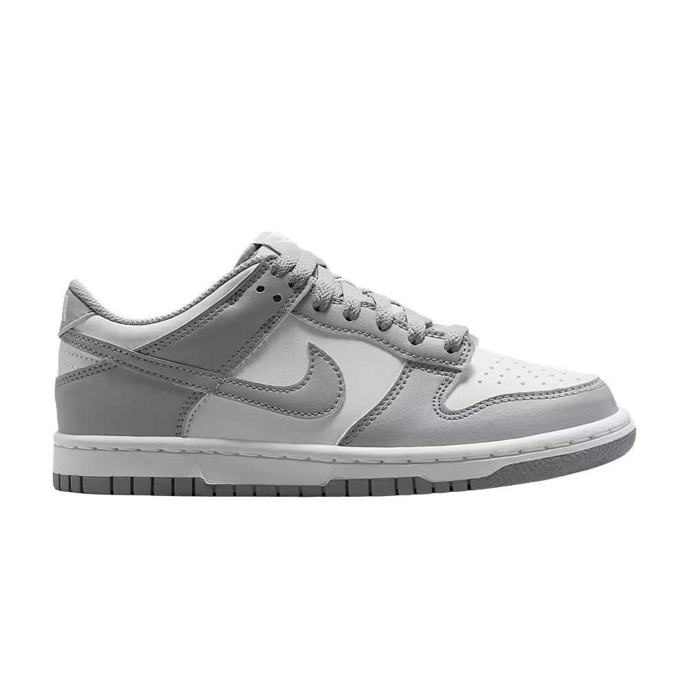 Nike Dunk Low GS White White Light Smoke Grey