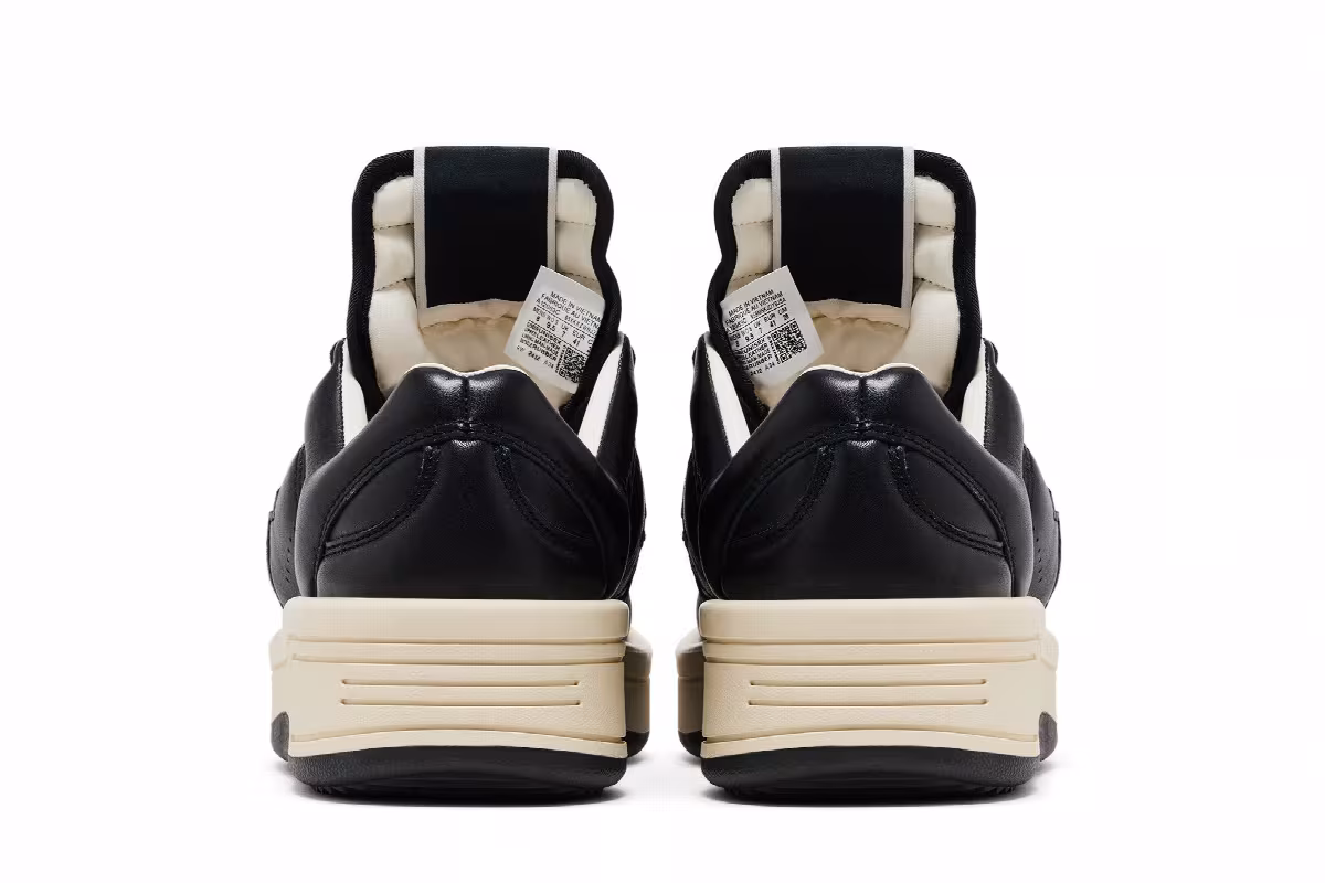 Rick Owens x Converse DRKSHDW TURBOWPN Low Black Cloud Cream, view 7