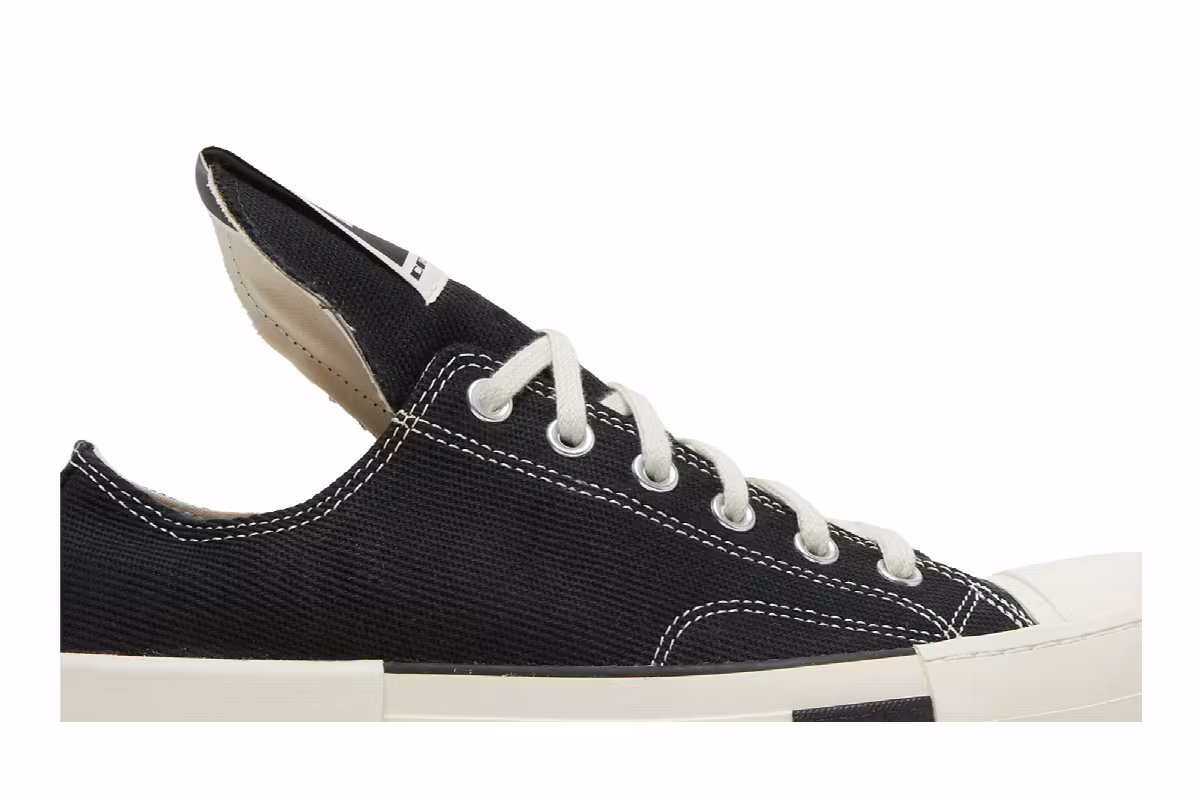 Rick Owens x Converse DRKSHDW DRKSTAR Chuck 70 Low Black, view 3