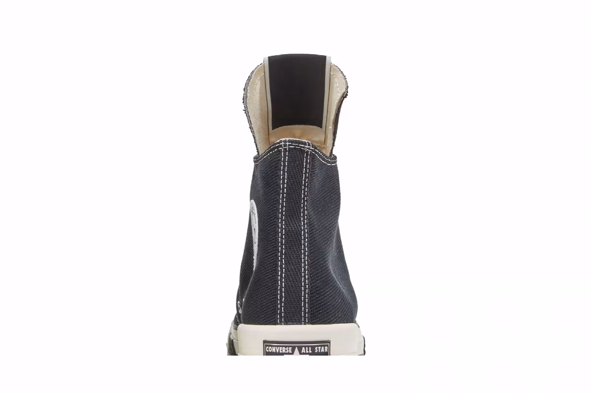 Rick Owens x Converse DRKSHDW DRKSTAR Chuck 70 High Black, view 8