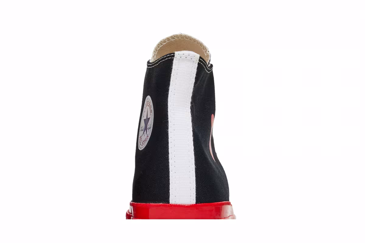 Comme des Garçons Play x Converse Chuck 70 High Black Red, view 8