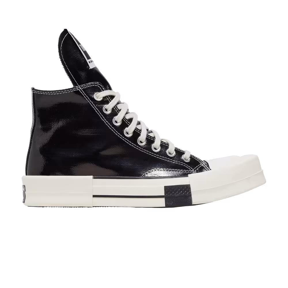 Rick Owens x Converse TURBODRK Chuck 70 High Black Lacquer