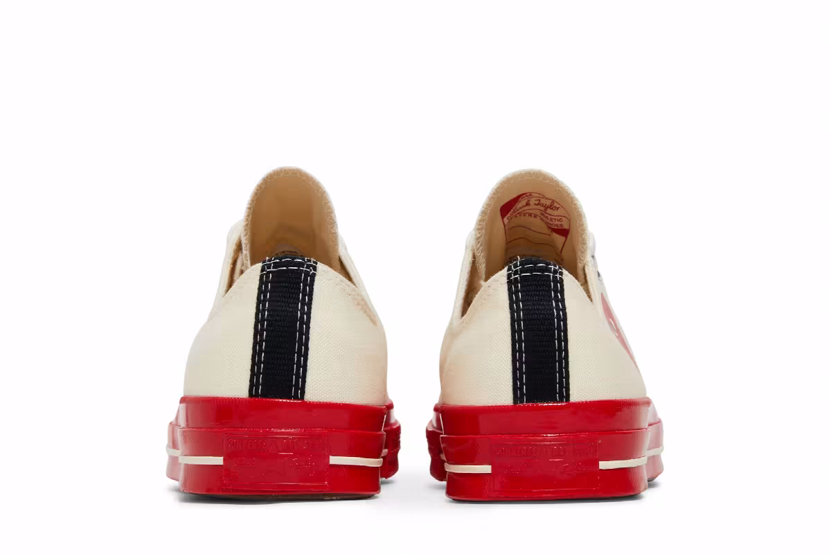 Comme des Garçons Play x Converse Chuck 70 Low Pristine Red, view 7