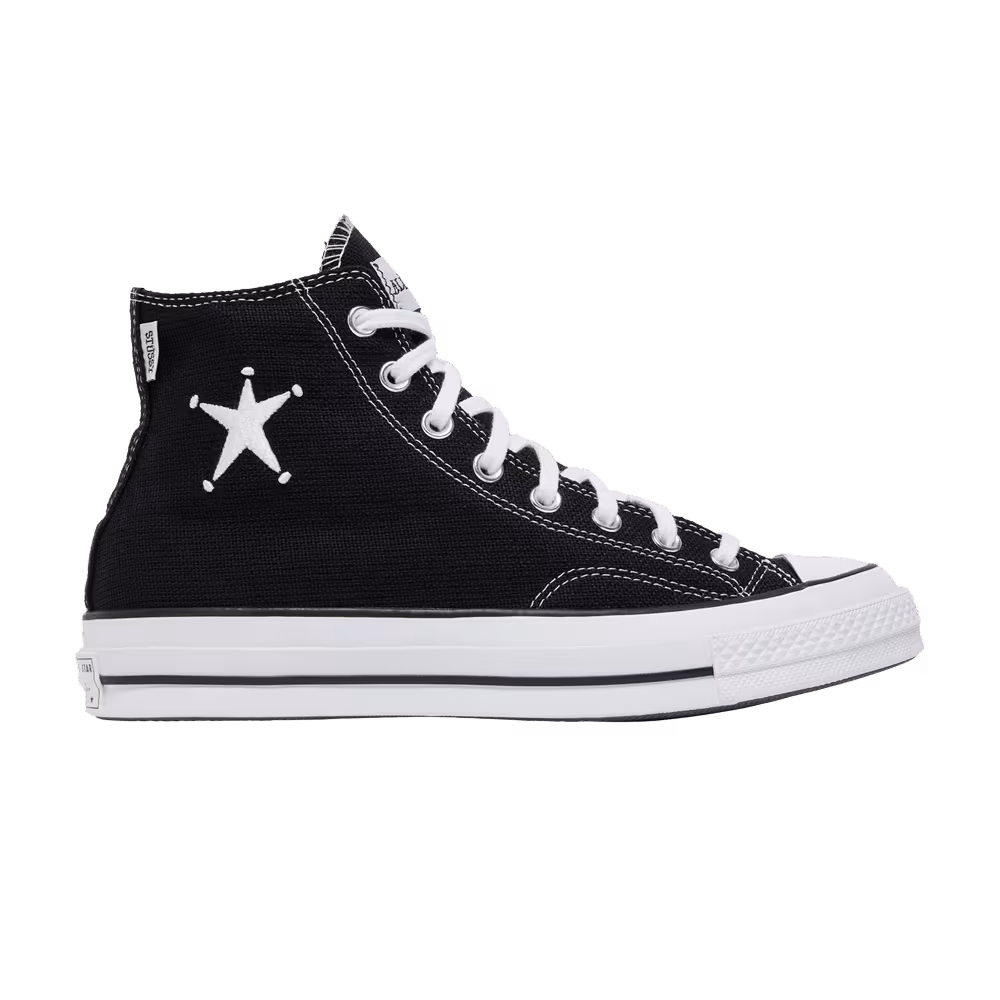 Stussy x Converse Chuck 70 High Black