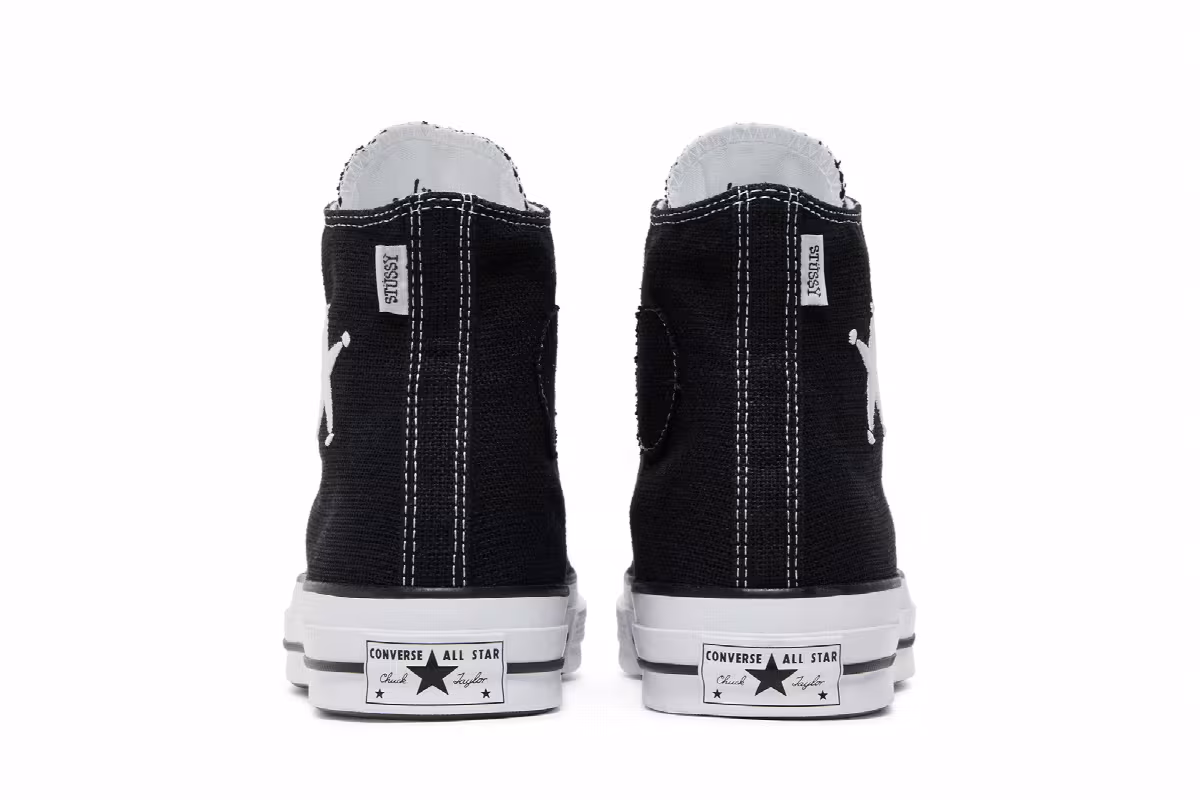 Stussy x Converse Chuck 70 High Black, view 7