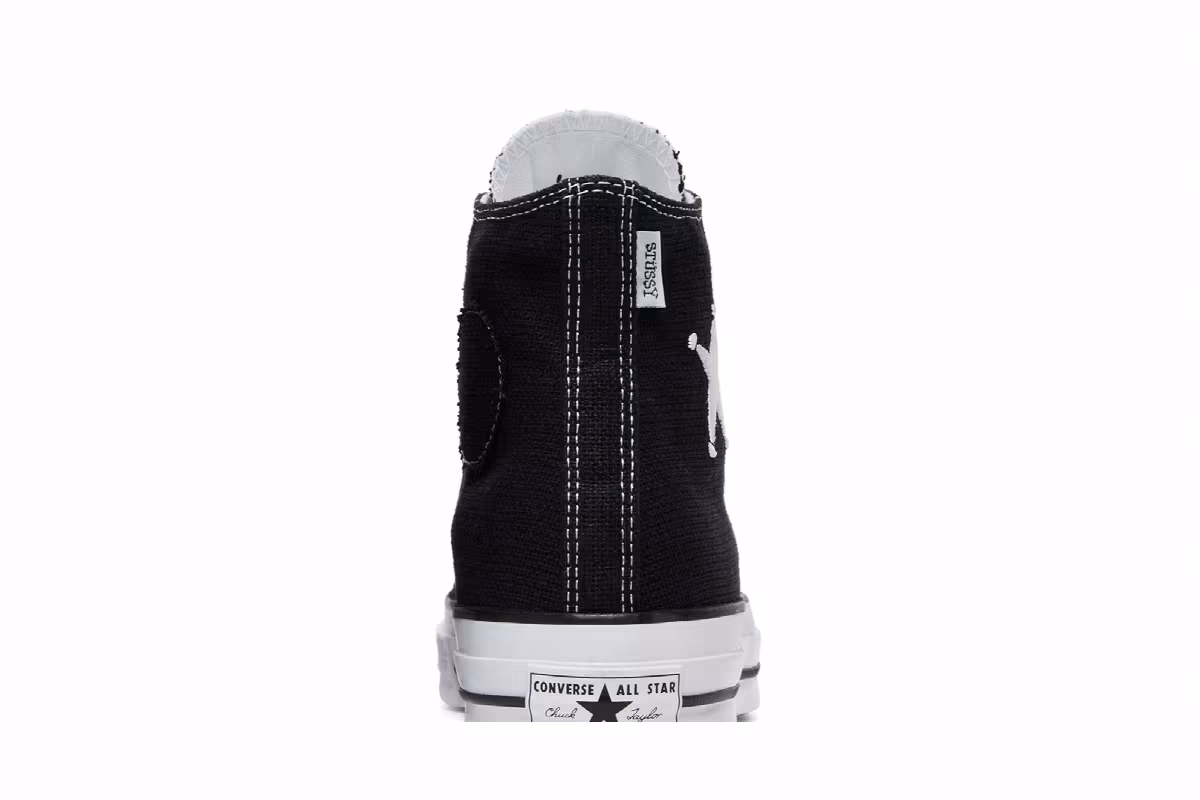 Stussy x Converse Chuck 70 High Black, view 8