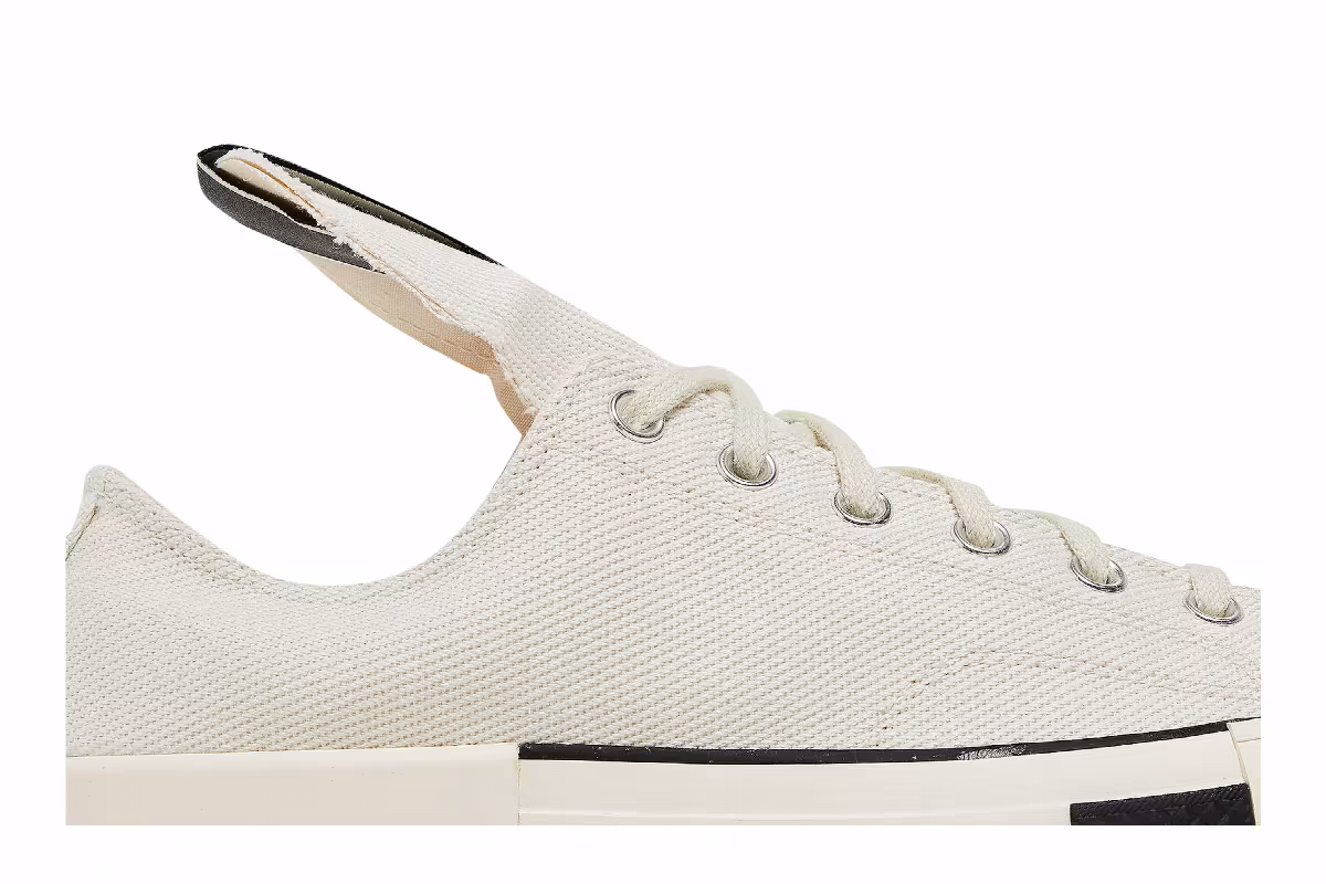 Rick Owens x Converse DRKSHDW DRKSTAR Chuck 70 Low Egret, view 3