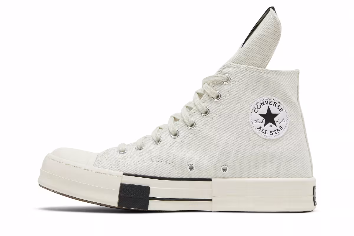 Rick Owens x Converse DRKSHDW DRKSTAR Chuck 70 High Egret, view 4