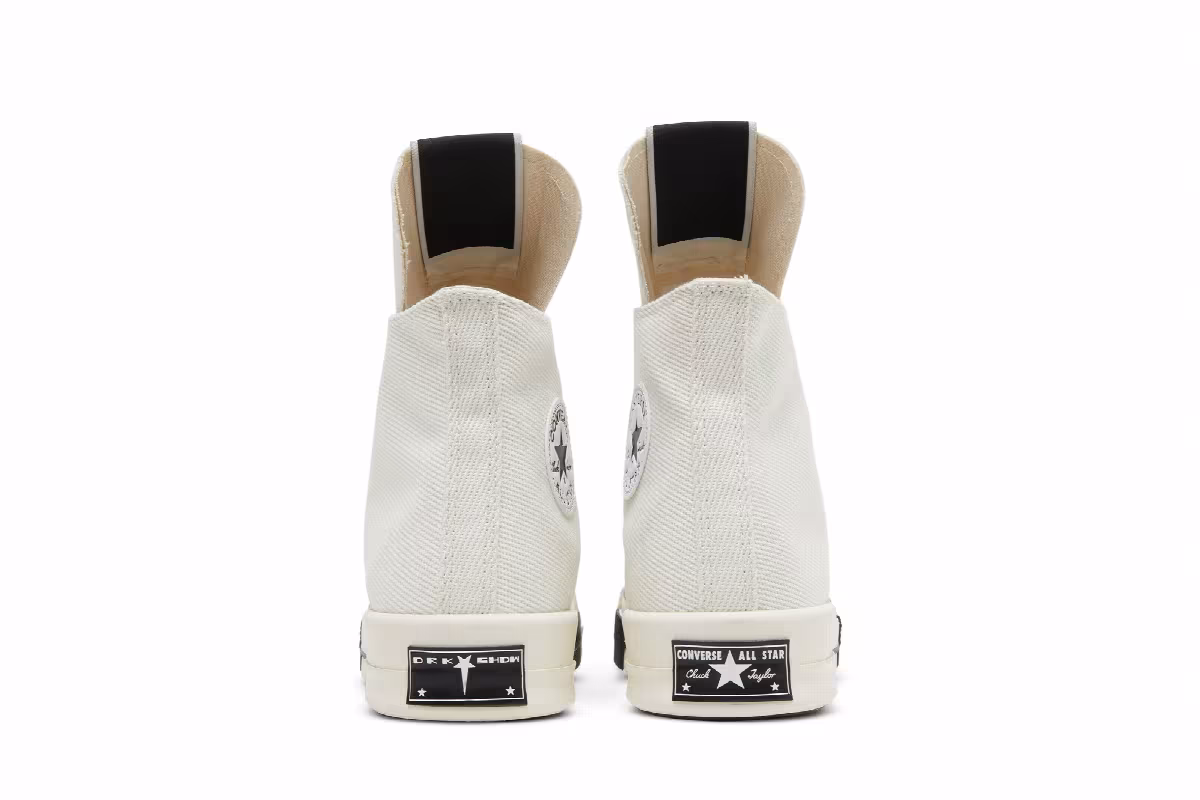 Rick Owens x Converse DRKSHDW DRKSTAR Chuck 70 High Egret, view 7