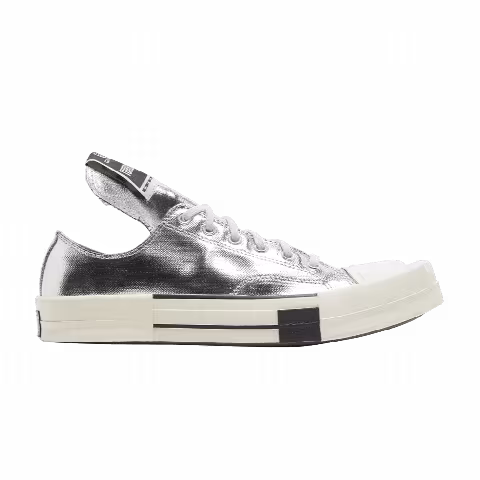 Rick Owens x Converse TURBODRK Chuck 70 Low 'Silver Lacquer'