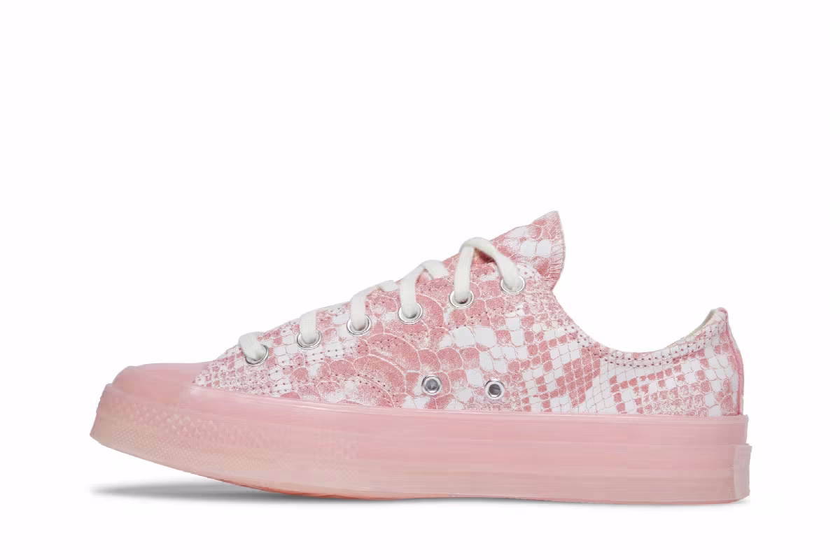 Golf Wang x Converse Chuck 70 Low Pink Python, view 4