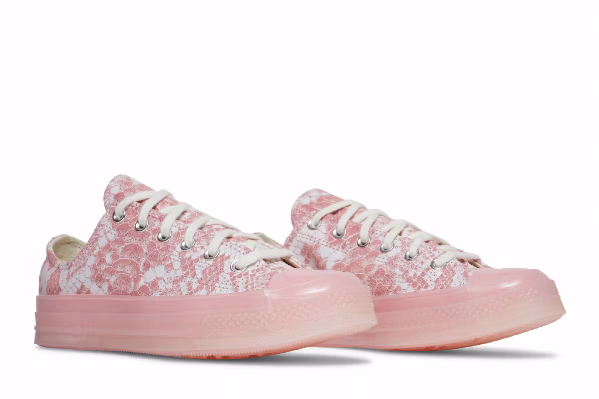Golf Wang x Converse Chuck 70 Low Pink Python, view 9