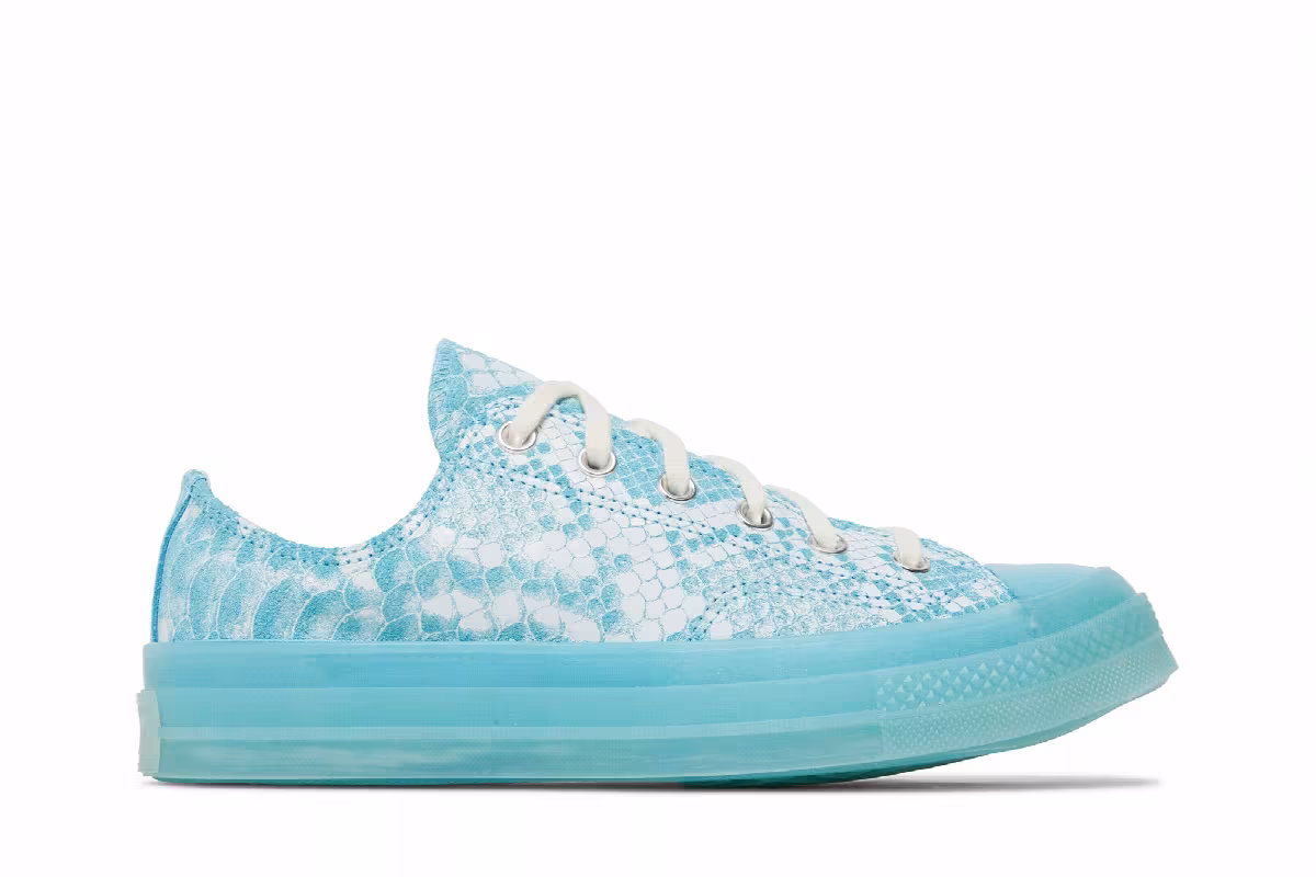Golf Wang x Converse Chuck 70 Low Blue Python, view 2