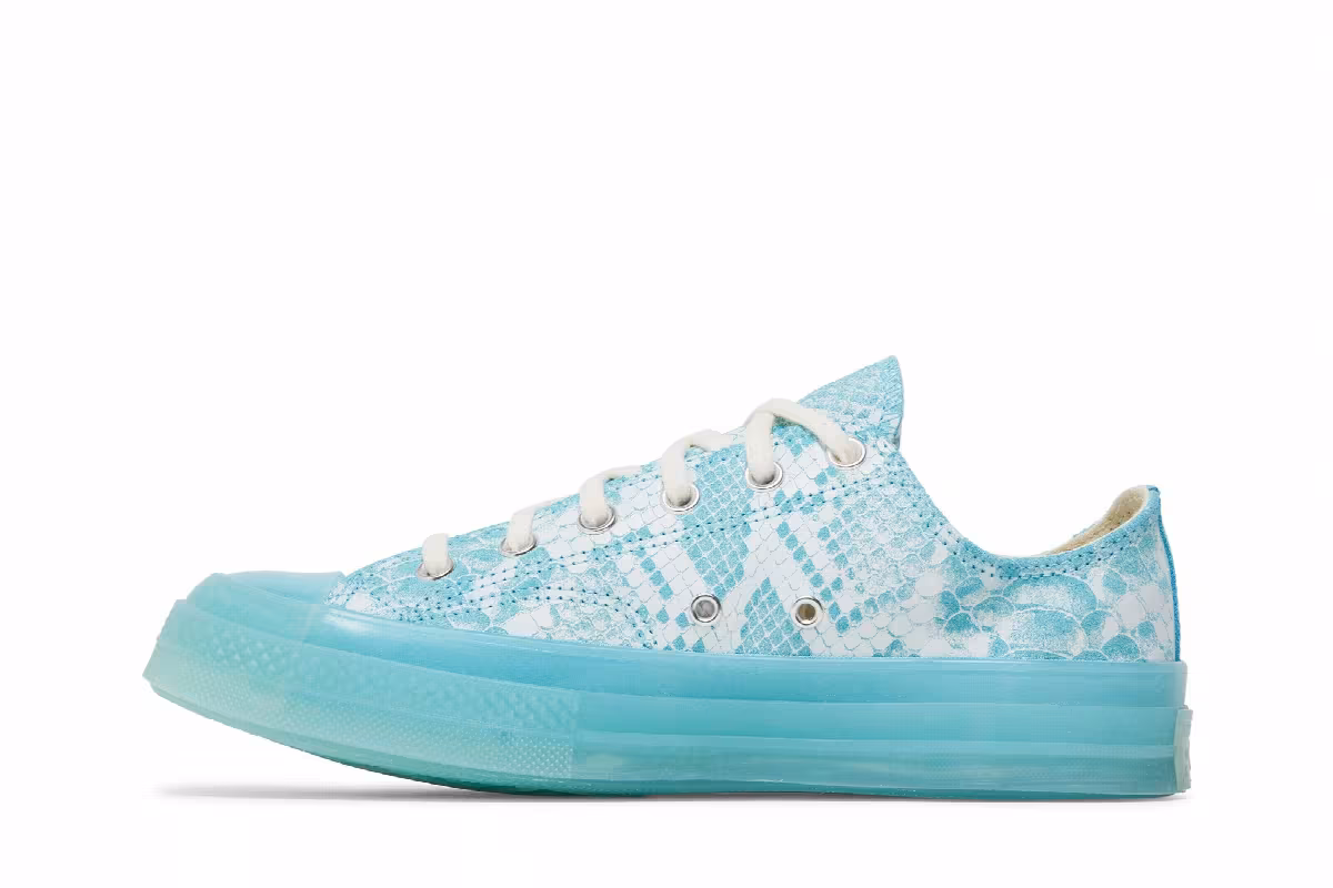 Golf Wang x Converse Chuck 70 Low Blue Python, view 4