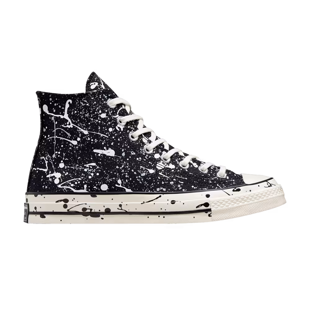 Converse Chuck 70 High Archive Paint Splatter - Black