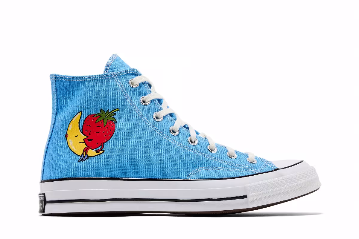 Sky High Farm Workwear x Converse Chuck 70 High Strawberry Moon - University Blue, view 2