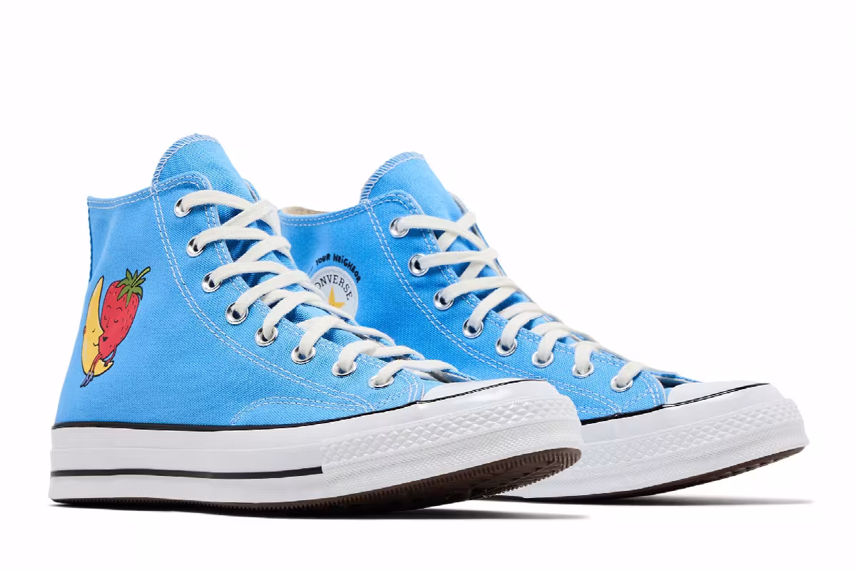 Sky High Farm Workwear x Converse Chuck 70 High Strawberry Moon - University Blue, view 9