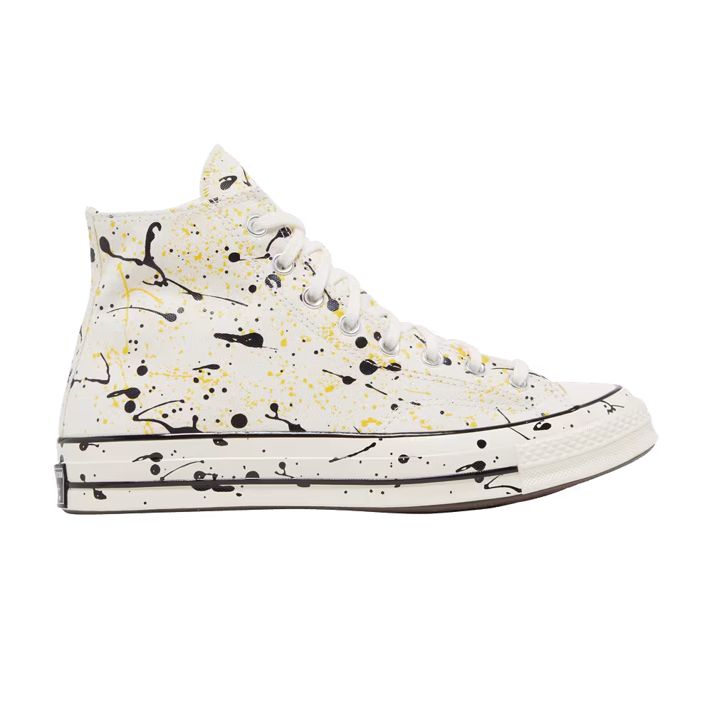 Converse Chuck 70 High Archive Paint Splatter - Egret
