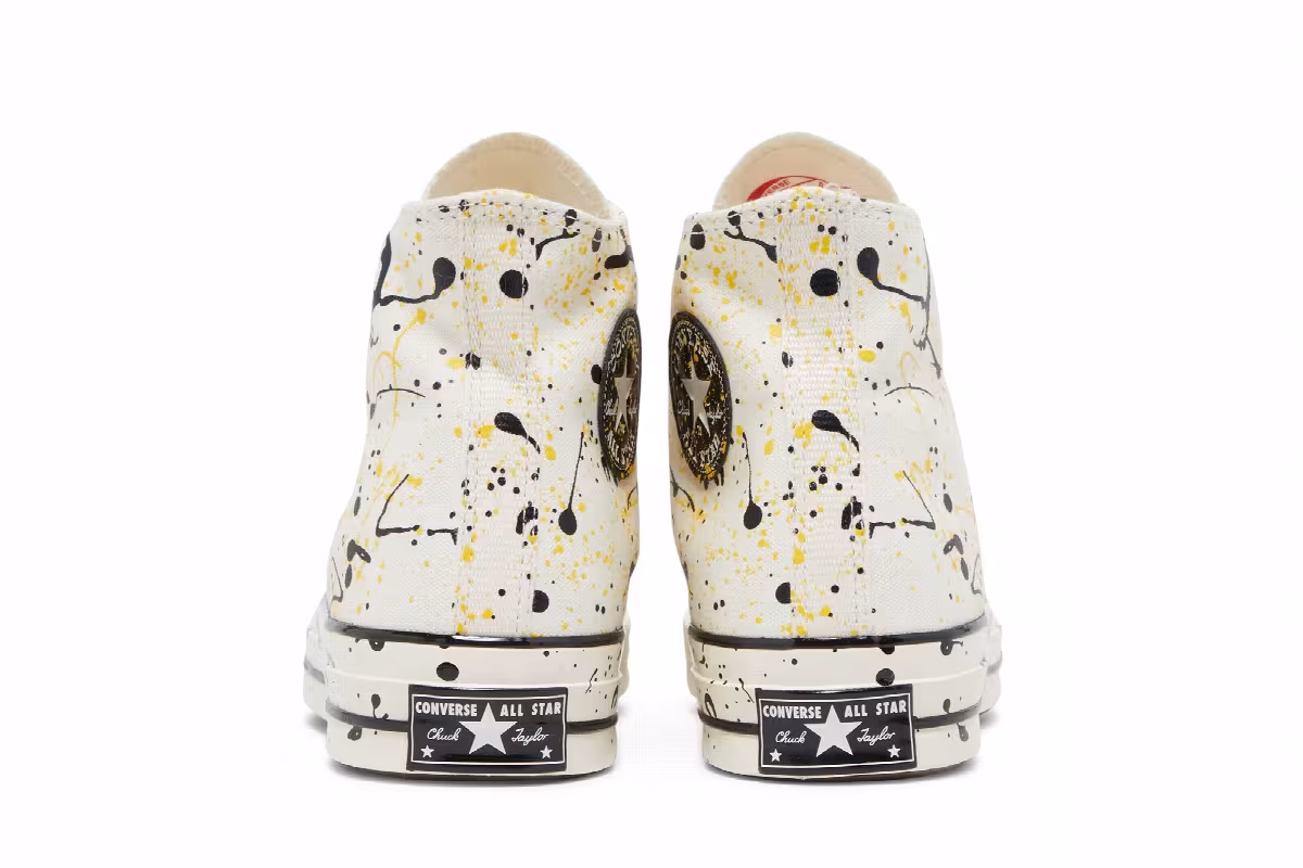 Converse Chuck 70 High Archive Paint Splatter - Egret, view 7