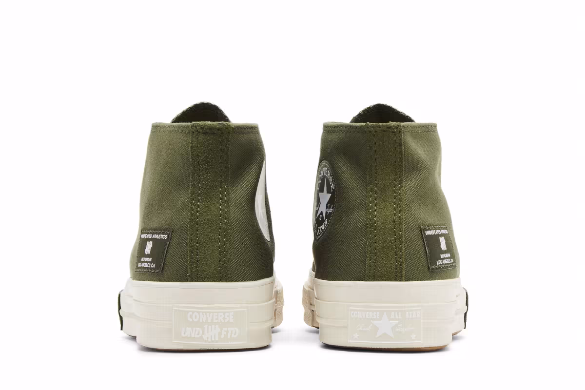 Undefeated x Converse Chuck 70 Mid Chive Parchment, view 7