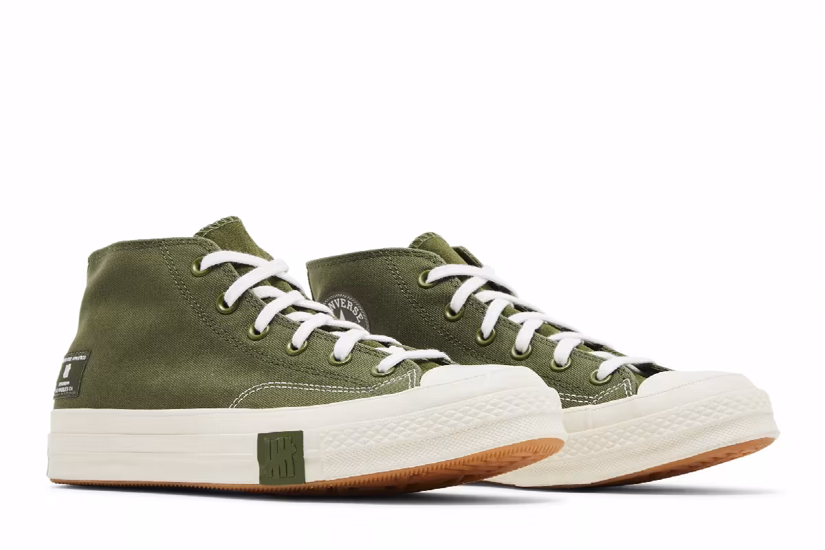 Undefeated x Converse Chuck 70 Mid Chive Parchment, view 9