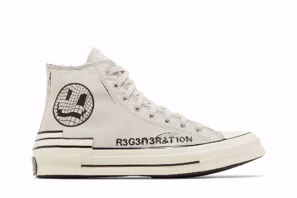 Converse Chuck 70 Hacked Heel High Tear Away - Light Bone, view 2