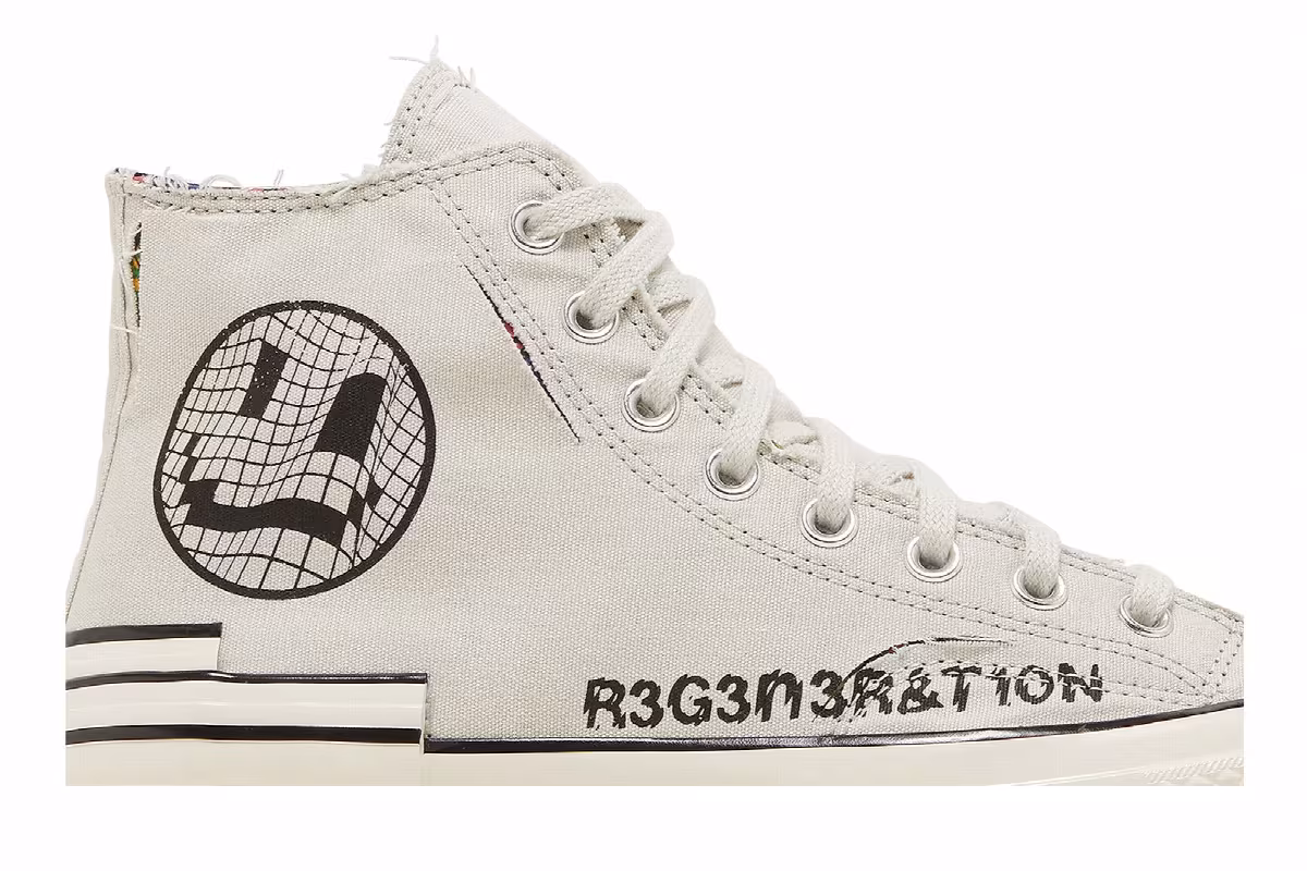 Converse Chuck 70 Hacked Heel High Tear Away - Light Bone, view 3