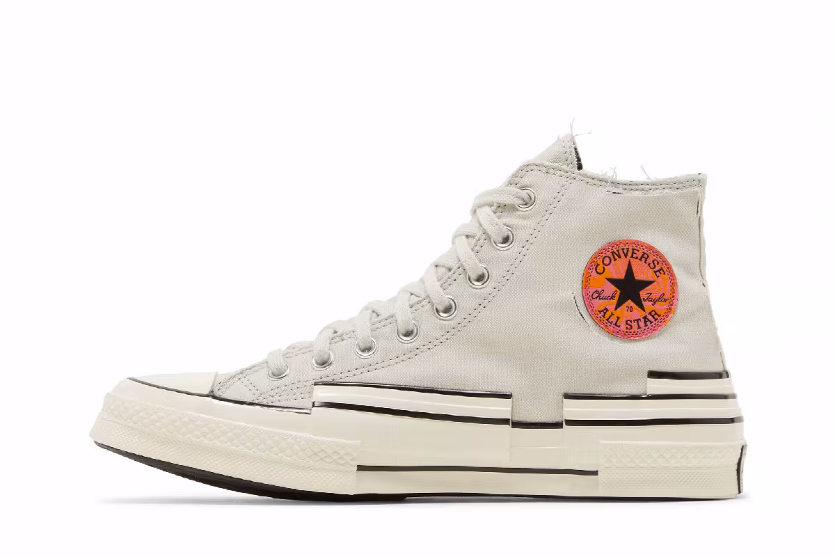 Converse Chuck 70 Hacked Heel High Tear Away - Light Bone, view 4