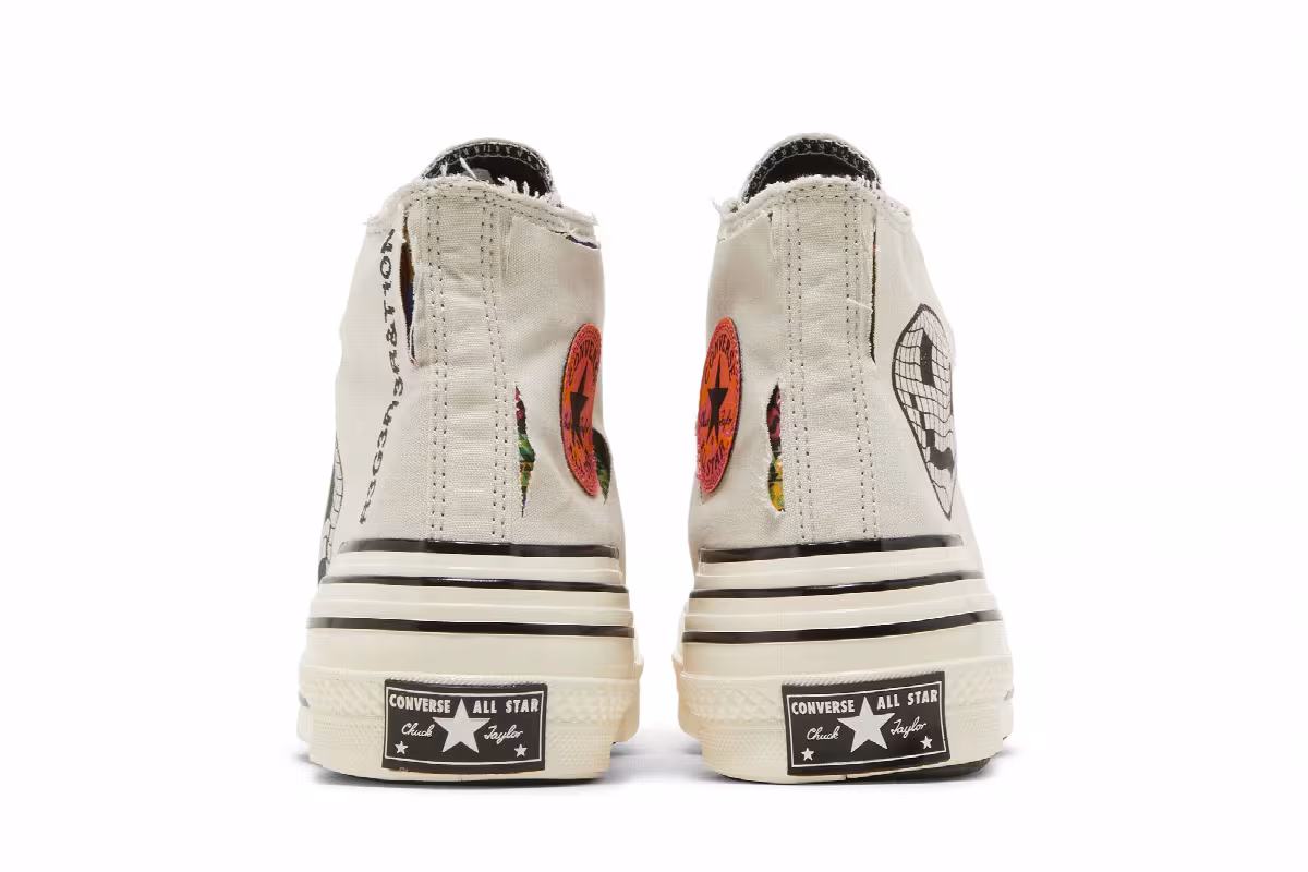 Converse Chuck 70 Hacked Heel High Tear Away - Light Bone, view 7