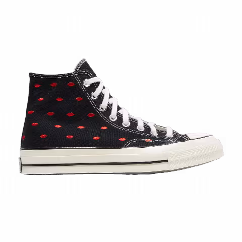 Converse Chuck 70 Embroidered Lips High 'Love Me - Black'