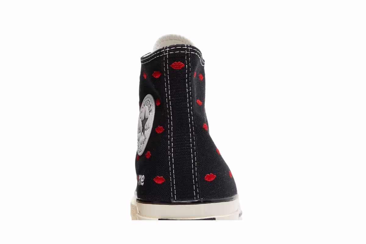 Converse Chuck 70 Embroidered Lips High Love Me - Black, view 8