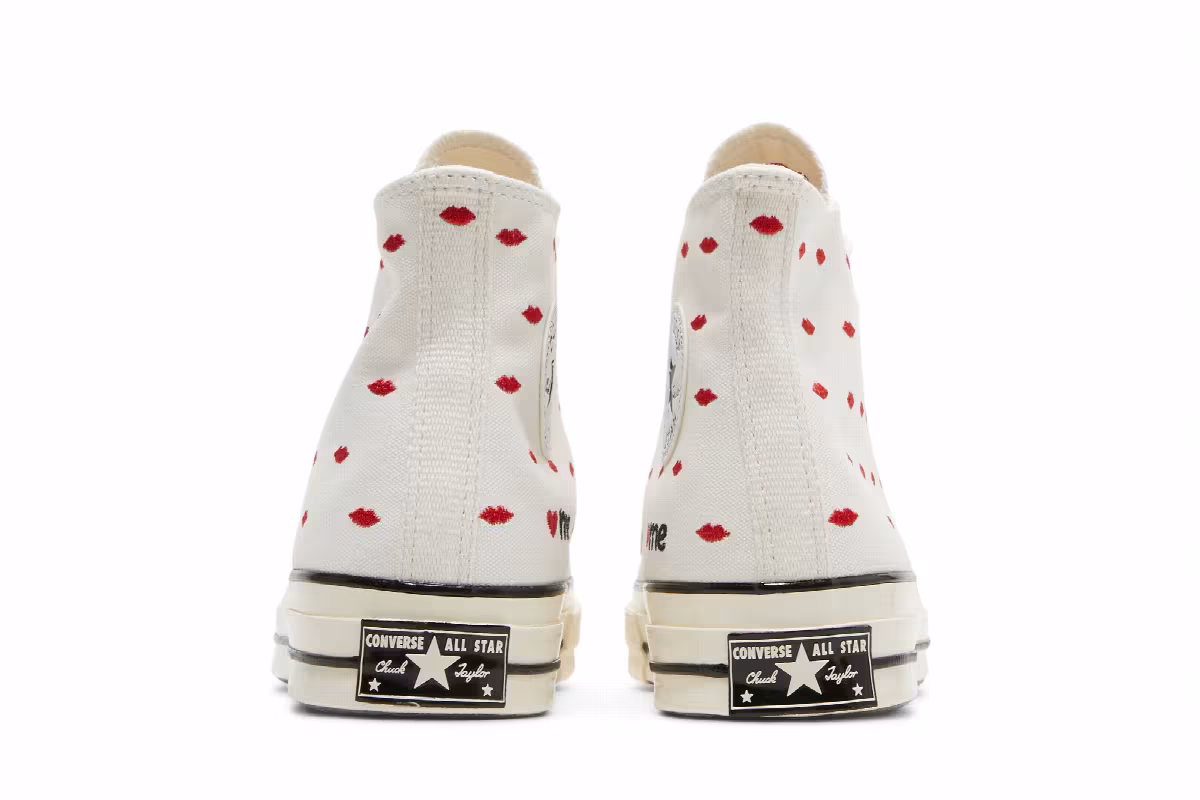 Converse Chuck 70 Embroidered Lips High Love Me - Vintage White, view 7