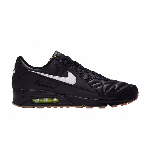Nike Air Max 90 Premium 'Black Gum Medium Brown Volt White'