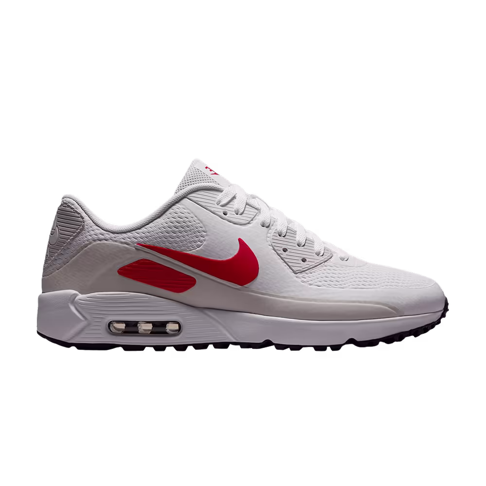 Nike Air Max 90 G Golf White Photon Dust Midnight Navy Fire Red