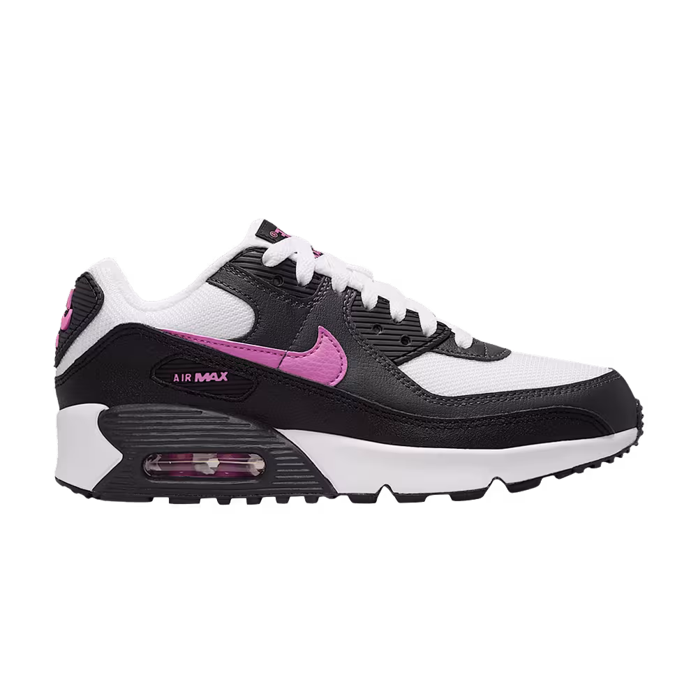 Nike Air Max 90 GS White Black Anthracite Playful Pink