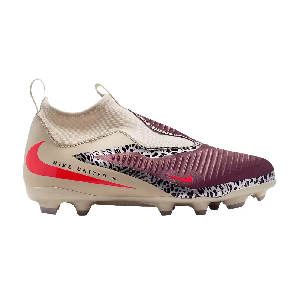 Nike United Jr. Phantom 6 High Academy MG GS Burgundy Crush