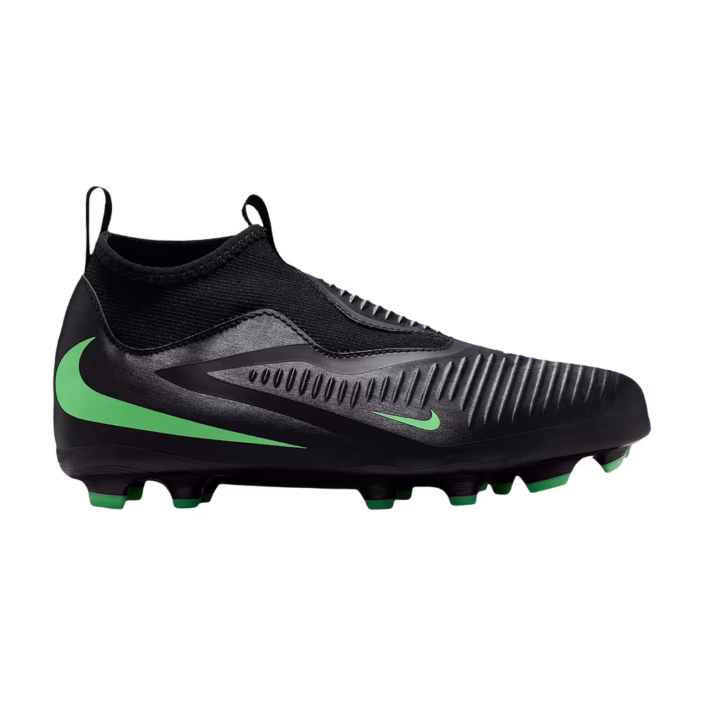 Nike Jr. Phantom 6 High Academy MG GS Black Illusion Green
