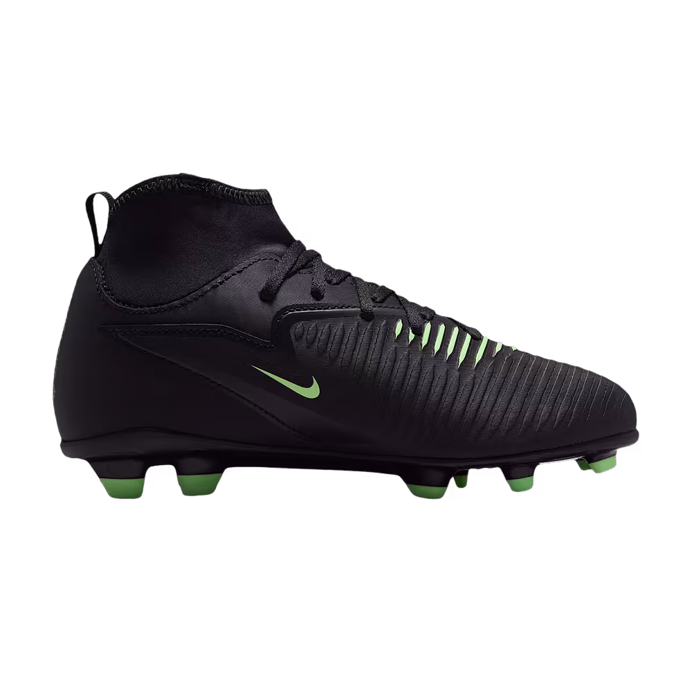 Nike Jr. Phantom 6 High Club MG GS Black Illusion Green