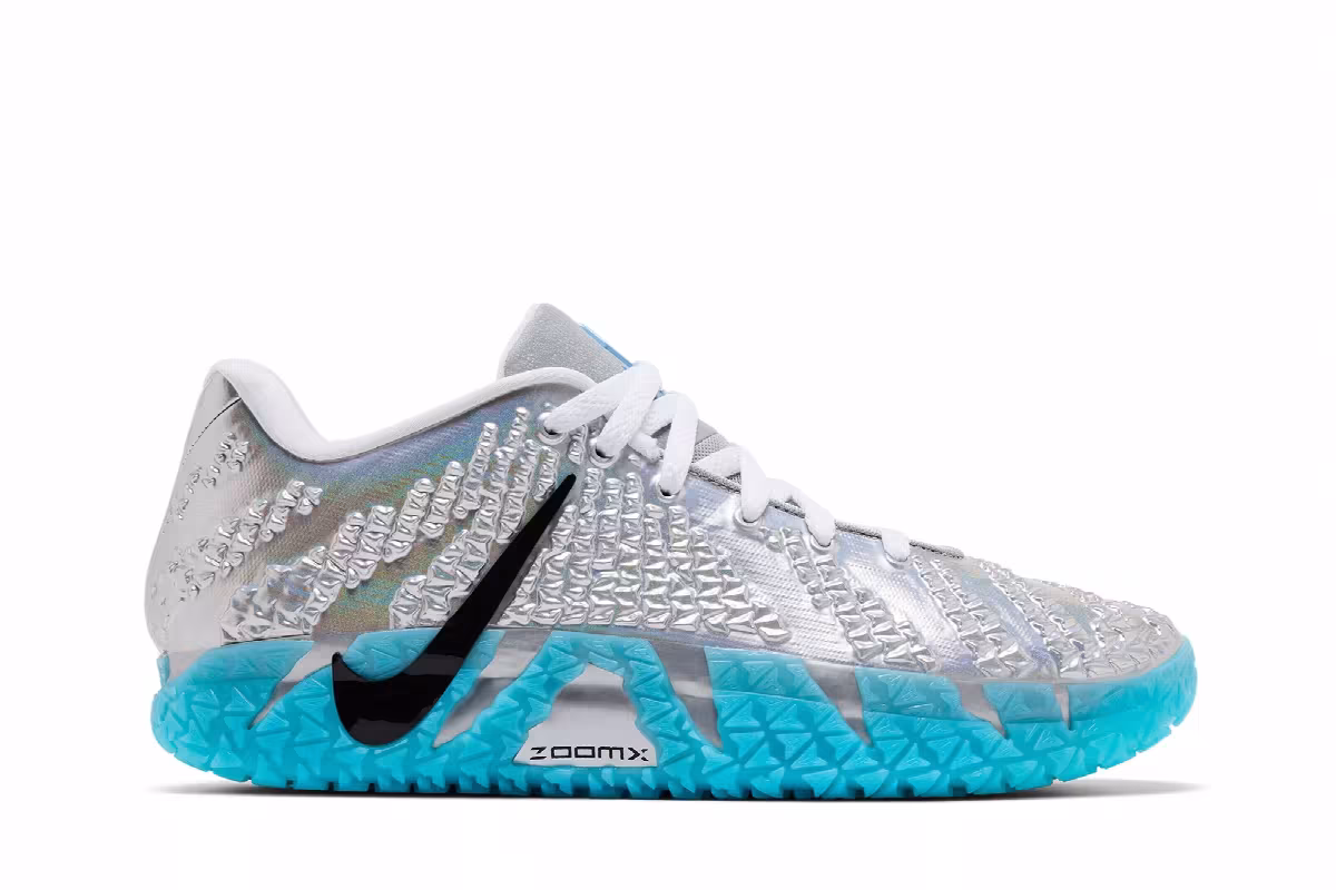 Jurassic Park x Nike Ja 3 Metallic Silver, view 2