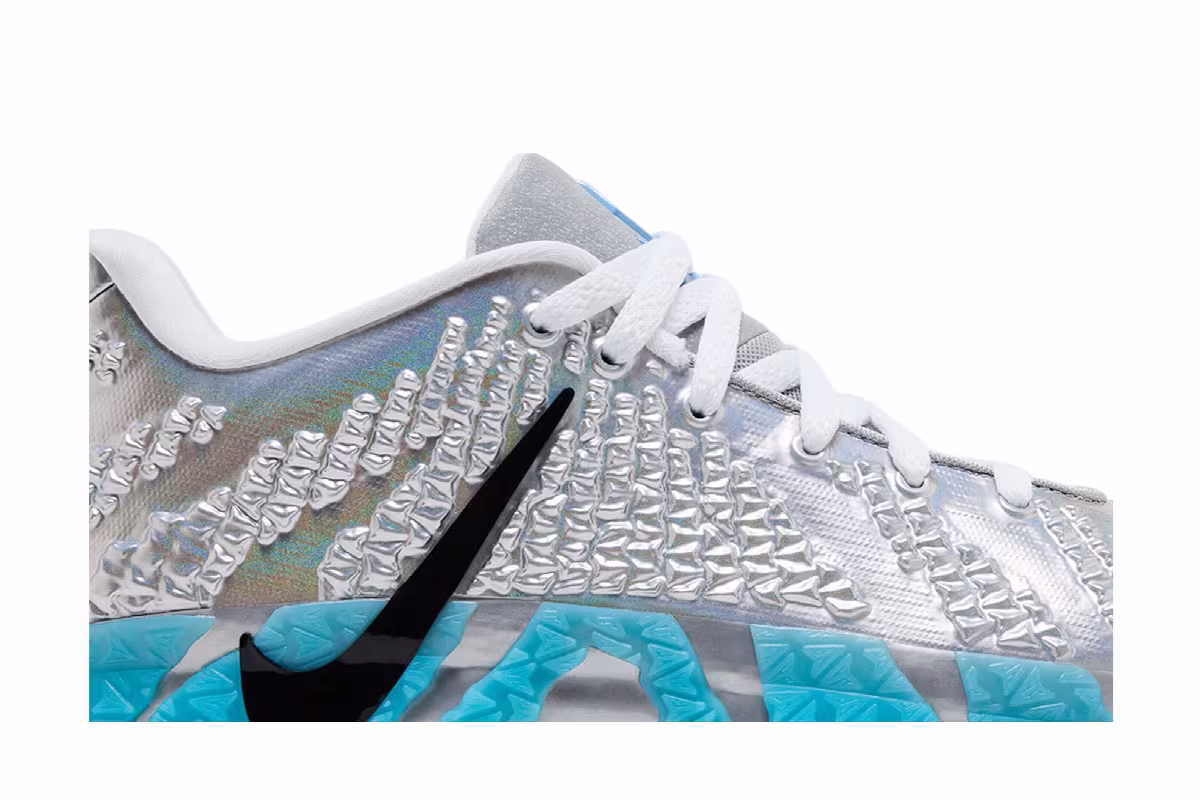 Jurassic Park x Nike Ja 3 Metallic Silver, view 3