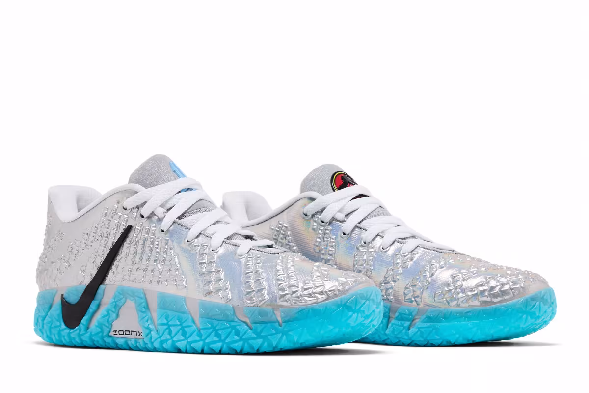 Jurassic Park x Nike Ja 3 Metallic Silver, view 9
