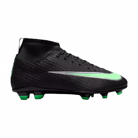 Nike Jr. Mercurial Superfly 11 Club Mg High-Top GS 'Black Black Illusion Green'