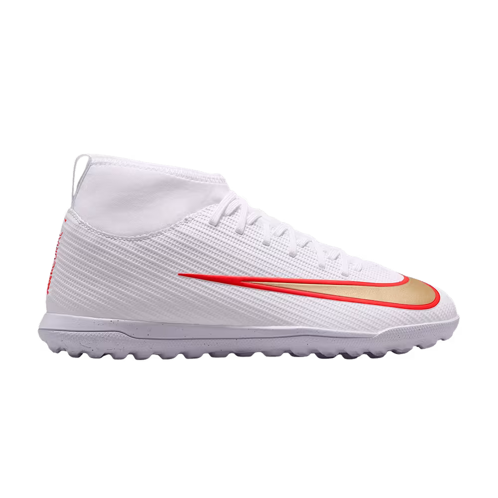 Nike Jr. Mercurial Superfly 11 Club Turf High-Top GS White Bright Crimson Blur