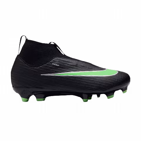 Nike Jr. Mercurial Superfly 11 Academy Mg High-Top PS 'Black Black Illusion Green'