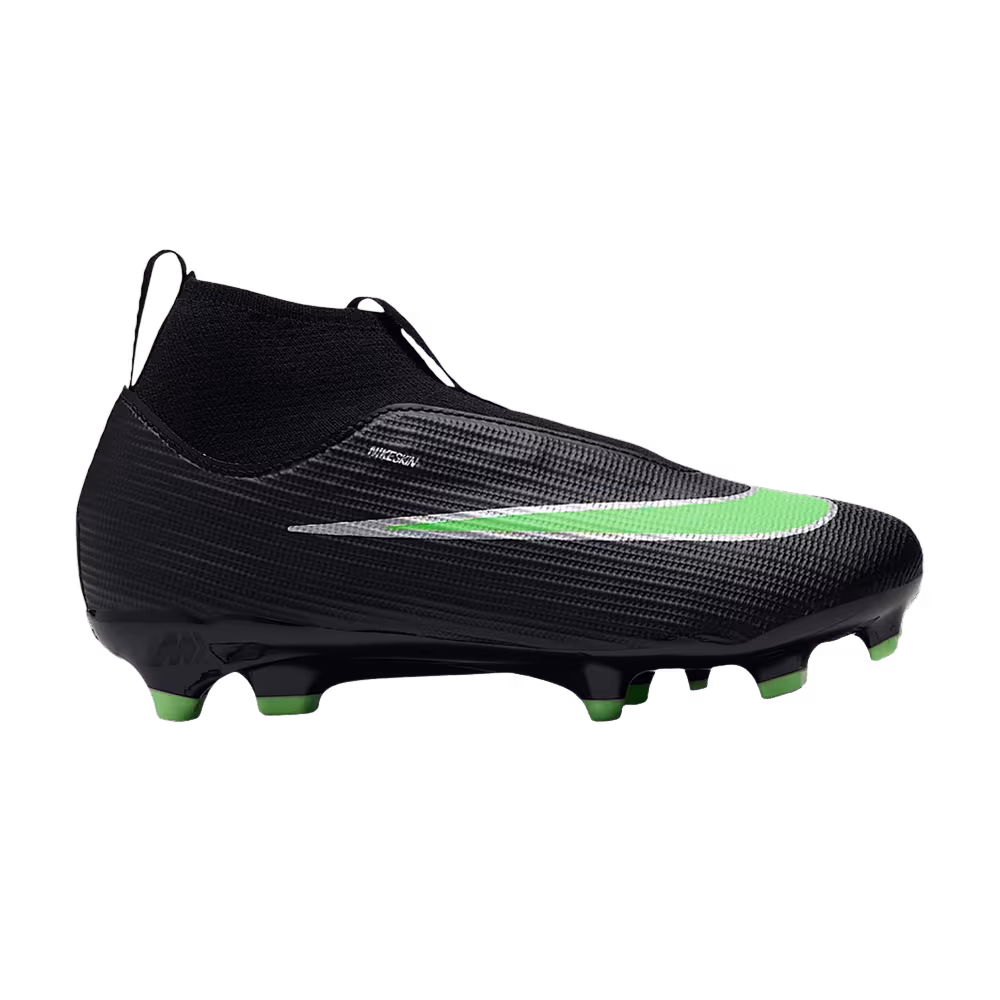 Nike Jr. Mercurial Superfly 11 Academy Mg High-Top PS Black Black Illusion Green
