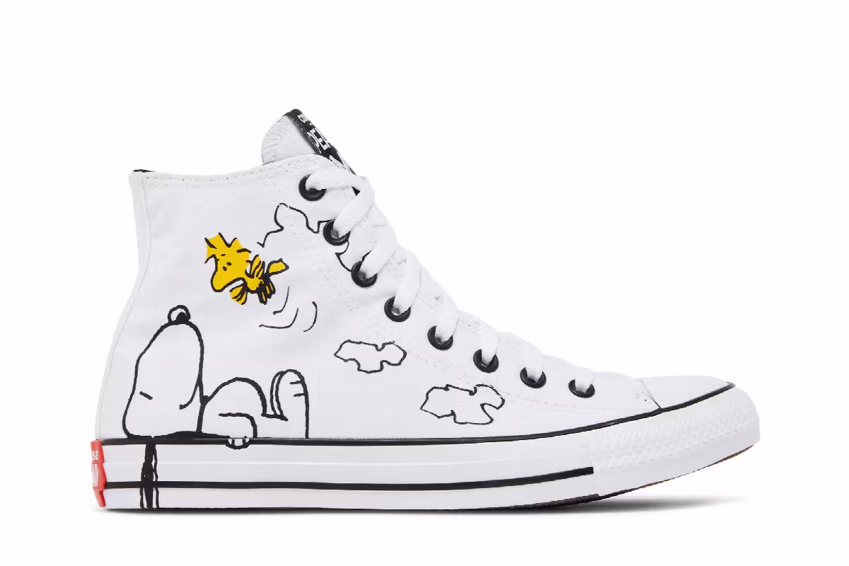 Peanuts x Converse Chuck Taylor All Star High Snoopy and Woodstock, view 2