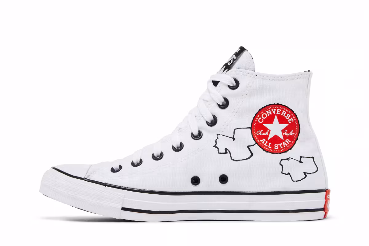Peanuts x Converse Chuck Taylor All Star High Snoopy and Woodstock, view 4