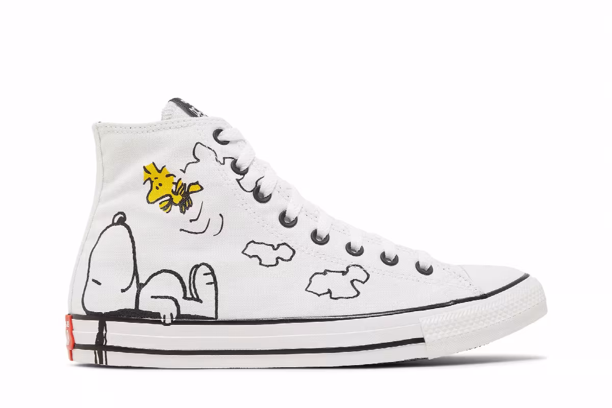Peanuts x Converse Chuck Taylor All Star High Snoopy and Woodstock, view 2